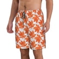 thumbnail image 2 of Fuzoiu Maple Leaves A Print Men's Beach Shorts,Men's Swim Trunks,Quick Dry Board Shorts with Pockets,Men's Bathing Suits for Surfing, Running, and Casual Wear-Medium, 2 of 6