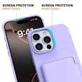 thumbnail image 6 of Dteck Case for iPhone 16 Pro Shockproof  Wallet Case with Card Holder (3-4 Cards) & Hidden Mirror, Military Grade Drop Protection, Rugged Protective Flip Cover for iPhone 16 Pro,Purple, 6 of 7