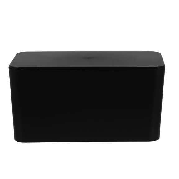 TABLZONE Cable Organizer Box Black Plastic for Home Storage Easy to Use and Durable 1Pc