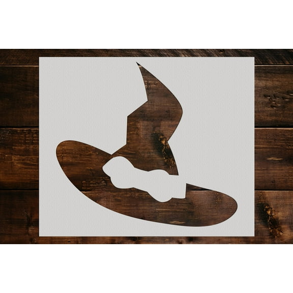 Witches Hat Stencil - Art and Wall Stencil (6"x5")