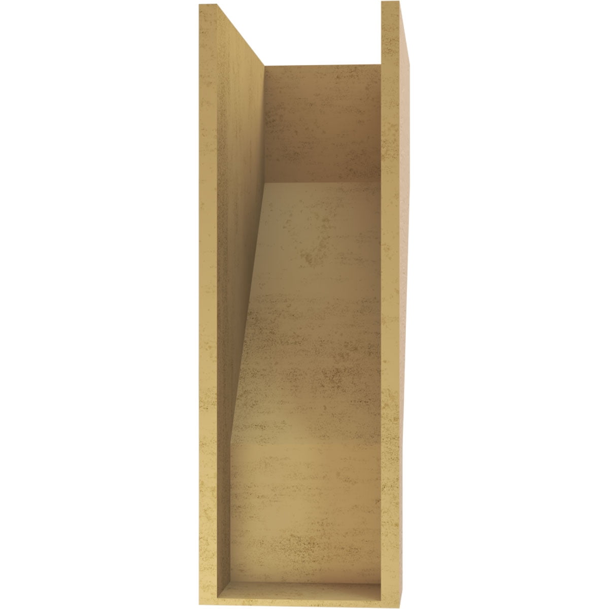 11"W x 22"D x 33"H Classic Clemmons Rough Cedar Woodgrain TimberThane Corbel, Primed Tan