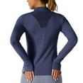 thumbnail image 4 of Naittoop Womens Athletic Jacket Zip Up Workout Sun Protection Jackets Long Sleeve Yoga Tops Slim Fit Mesh Running Gym Shirts, 4 of 4