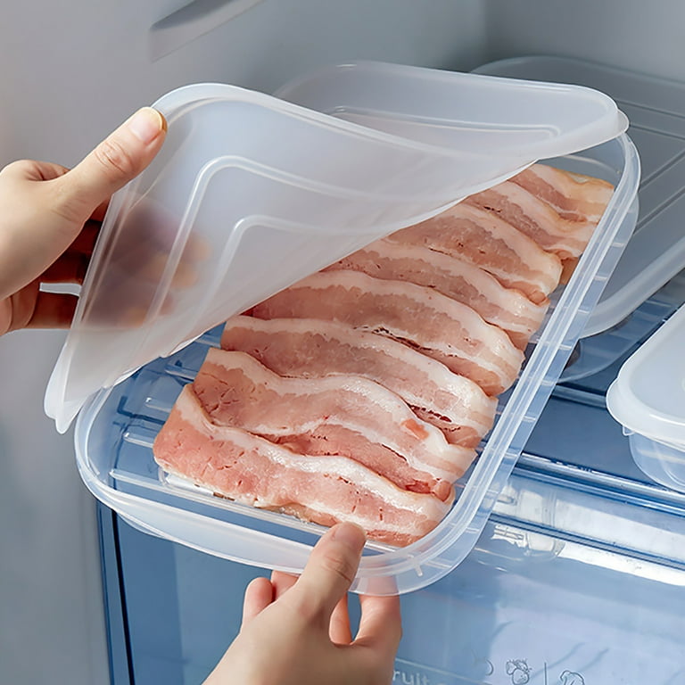 1pc Fresh-keeping Box With Compartment For Fridge, Freezer, Meat