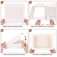 thumbnail image 3 of Cajas de panadería TOMNK 30 unidades con ventana de 35,56 x 25,4 x 6,35 cm, color blanco, 3 of 7