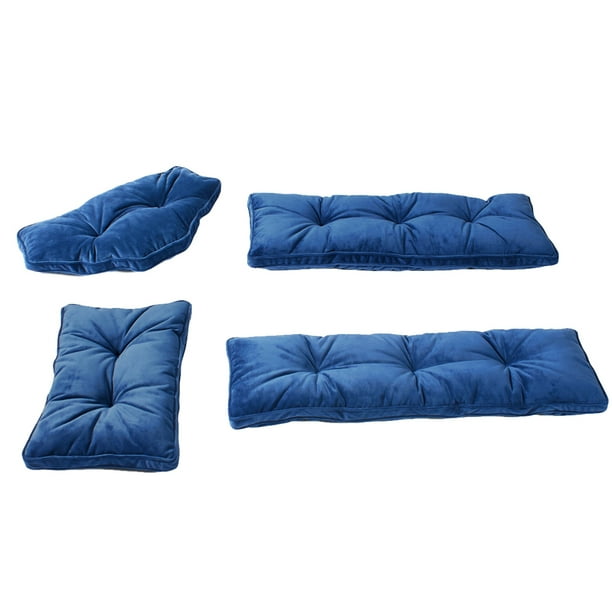 Romhouse 4 Piece Microfiber Thick Kitchen Nook Cushion Set Outdoor Bench Cushion Set Walmart Com Walmart Com