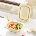 thumbnail image 4 of Extendable Over the Sink Colander Fruits and Vegetables Drain Basket Adjustable Strainer Sink Washing Basket for Kitchen, 4 of 6