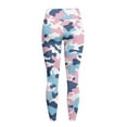 thumbnail image 6 of Renewold Camo Blue Pink Pockets Yoga Leggings for Women Athletic Yoga Pants High Waist Scrunch Butt Lifting Printed Leggings Ankle Pants Casual Leggings 4 Way Stretch, L, 6 of 8
