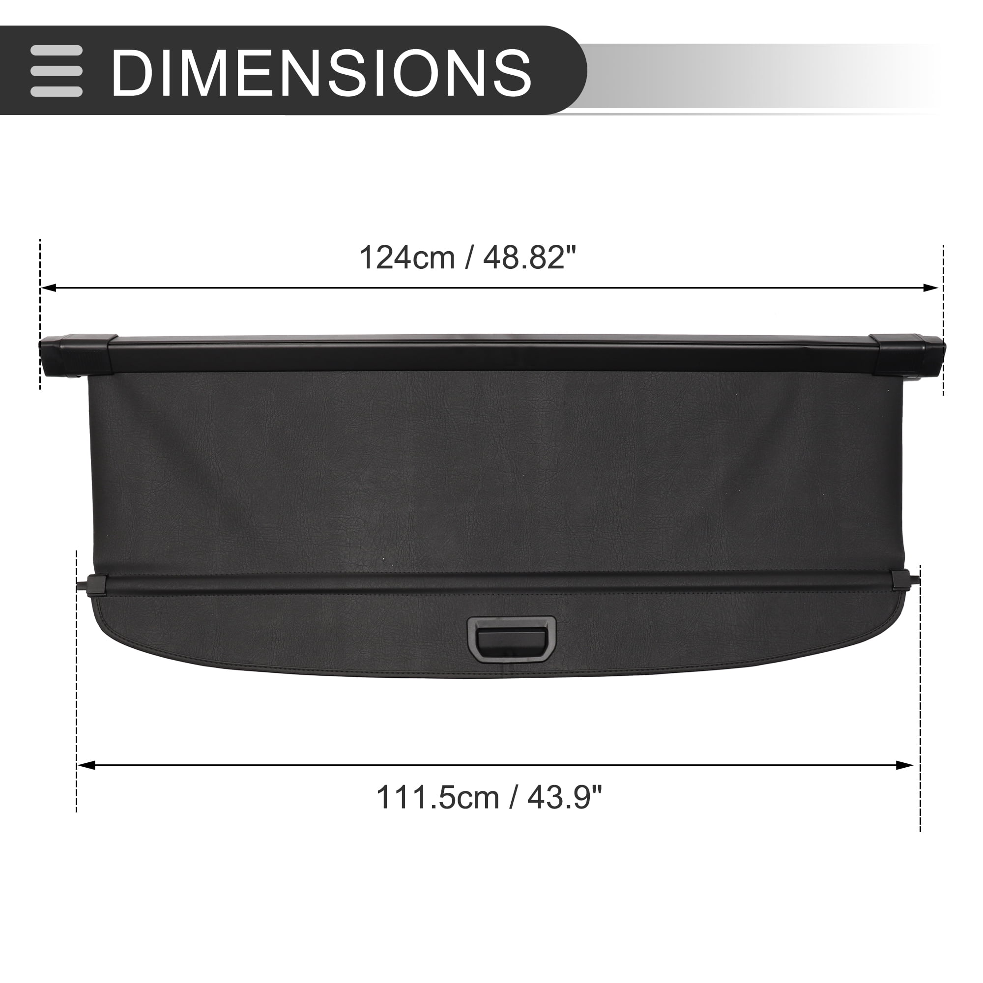 Unique Bargains Car Trunk Retractable Cargo Cover for BMW X5 2007-2018 Rear Trunk Shelf