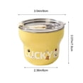 thumbnail image 3 of Stainless Steel Coffee Cup,9 oz Cute Portable Travel Mug with Leakproof Lid & Graphic Printed,Lightweight Tumbler for Office Desk,Daily Commute,Yellow, 3 of 7
