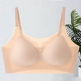 thumbnail image 4 of Zpanxa Wireless Bras for Women Seamless Push-up Breathable Adjustable Straps Everyday Bra Khaki 40BC, 4 of 5