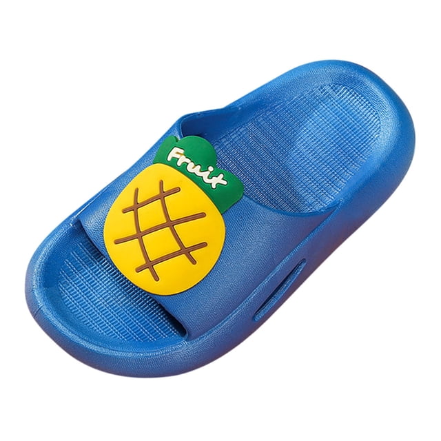 FhsagQ Chaussures Filles Pantoufles Taille 3 Rouges Pantoufles Maison pour Enfants Enfants Fruit Pantoufles Enfants Dessin Animé Semelle Souple en Été Sandales Confortables Filles à la Maison Chaussures Enfants Pantoufles Taille 2 Bleu 22