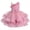 Bean paste color, variant on IBTOM CASTLE Toddler Kids Girls Pageant Sequin Flower Dress, Shiny Asymmetric Shoulder Formal Party Tiered Tulle Gowns 2-8T 4-5 Years Blue