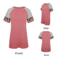 thumbnail image 7 of TEMOFON Women's Tshirts Short Sleeve Shirts for Women Trendy Color Block Leopard Striped Print Cute Shirts Casual Tunic Tops Pink, 7 of 7