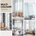 thumbnail image 3 of YEAHOME Dark Gray Sheer Curtains 72 inches Long - Home Decoration Grommet Airy & Lightweight Elegant Window Treatments with Light Filtering for Bedroom/Living Room (2 Panels, W52 x L72), 3 of 8