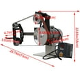 thumbnail image 2 of Belt Grinding Polishing Machine Frequency Conversion Industrial Grade with Three Sets Grinding Wheels with Base 110V 2200W, 2 of 13