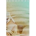 thumbnail image 5 of Room Darkening Window Curtains Drapes Shells and Starfish On Beach Water Thermal Insulated Grommet Blackout Curtains 84x55 in 2 Panels for Bedroom Living Room, 5 of 6