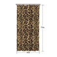 thumbnail image 5 of Brown and Black Leopard Print Shower Curtain 36"x72" ,Bathroom Decorative Shower Curtains Set with 12 Hooks,Modern Waterproof Washable Shower Curtain, 5 of 6