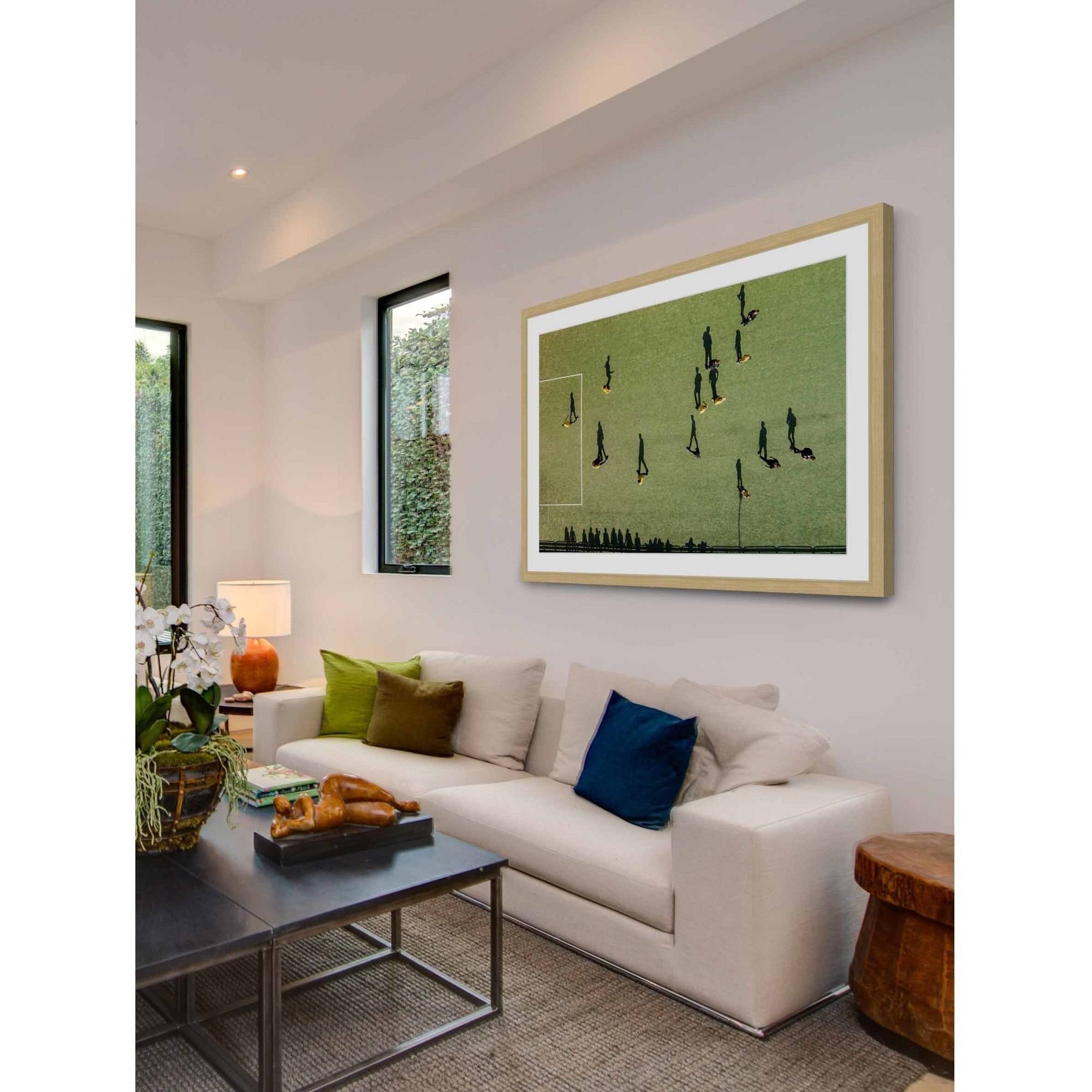 Marmont Hill "Soccer" by Karolis Janulis Framed Painting Print