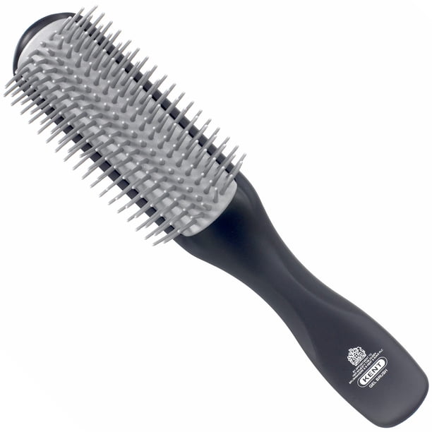 Kent KFM2 Cepillo de pelo de gel para hombres – Cepillo de pelo de 9 filas para hombres con cerdas iónicas antiestáticas ideal para un cepillo de peinado diario para hombres – Kent Brush desenreda y a