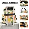 thumbnail image 3 of FORMRS Mini Backpack Purse for Women Quilted Travel Daypack Casual Shoulder Bag, Beige Citrus Leaves, 3 of 7
