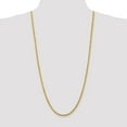 thumbnail image 2 of Real 14kt Yellow Gold 4mm Diamond Cut Rope with Lobster Clasp Chain; 30 inch; for Adults and Teens; for Women and Men, 2 of 5