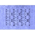 thumbnail image 1 of Ahgly Company Machine Washable Indoor Rectangle Oriental Blue Traditional Area Rugs, 2' x 5', 1 of 4