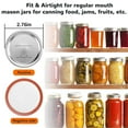 thumbnail image 4 of 98 Count 70mm Regular Mouth Canning Lids for Ball and Kerr Canning Lids - Split-Type Metal Jar Lids for Canning, 4 of 6