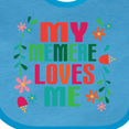 thumbnail image 4 of Inktastic My Memere Loves Me Girls Girls Baby Bib, 4 of 4