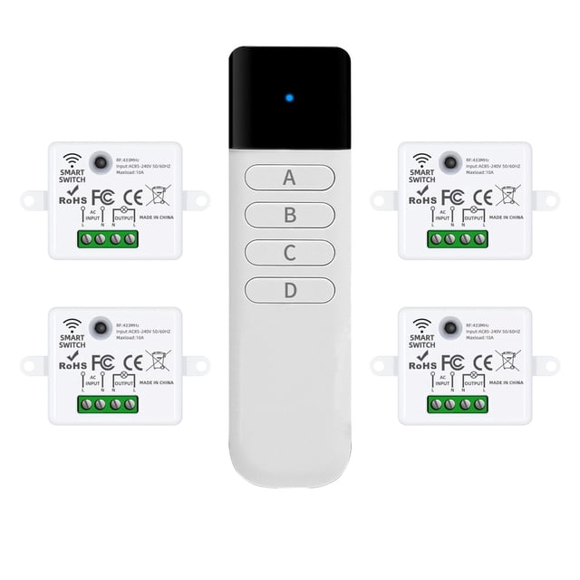 Kit de interruptor de luz inalámbrico con control remoto XUK 220V 10A