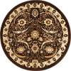 thumbnail image 2 of Rugs.com Neda Collection Rug – 8 Ft Round Brown Low Rug Perfect For Kitchens, Dining Rooms, 2 of 5