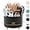 Black, variant on lsvgoe 360 Degree Rotating Desk Organizer, Dual-Purpose Pencil Pen Holder for Desk, Rotating Desk Pen Organizer with 5 Slots, Art Supplies, Pencil Cup for Office, Home (Purple)