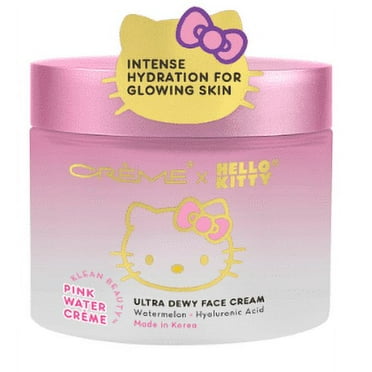 The Creme Shop, Klean Beauty™, Hello Kitty Ultra-Dewy Facial Moisturizer Cream for All Skin Types Infused with Hydrating Watermelon and Hyaluronic Acid