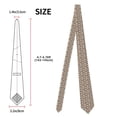 thumbnail image 3 of Naloa Raccoon Print Solid Color Tie Formal Necktie for Men，Suitable for business, daily life, work, 3 of 5