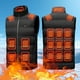 thumbnail image 1 of Chaleco calefactable para hombres y mujeres, recargable por USB, 3 niveles de calor, 18 zonas calefactadas (L negro) Likrtyny Para estrenar, 1 of 7