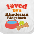 thumbnail image 4 of Inktastic Rhodesian Ridgeback Loved by a (Dog Breed) Boys or Girls Baby Bib, 4 of 4