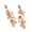 Coffee, variant on Mightlink 1 Pair Women Petal Earrings Retro Anti-allergy Lightweight Ear Decoration Jewelry Prom Cocktail Party Hanging Earrings Long Dangle Earrings
