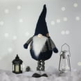 thumbnail image 2 of Northlight LED Lighted Extendable Gnome Christmas Figure - 41" - Blue and Gray, 2 of 6