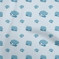 thumbnail image 1 of oneOone Georgette Viscose Turquoise Blue Fabric Food Sewing Material Print Fabric By The Yard 42 Inch Wide, 1 of 3