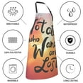 thumbnail image 5 of Pofeuu Not All Who Wander Are Lost Print Waterproof Apron with Pockets Adjustable Cooking Aprons Kitchen Bib for Baking Household Cleaning, 5 of 8