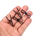 thumbnail image 4 of Uxcell 50 Pieces Metal Wire Hollow Out Clips 32mm Mini Binder Paper Clip Black, 4 of 6