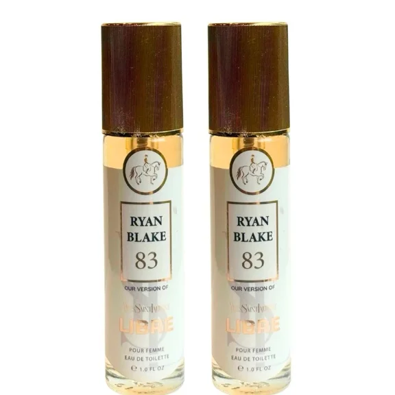 Ryan Blake 83 Libre Spray Perfume for Women, 1.0 fl oz | Long-Lasting Floral & Fruity Fragrance | Travel Size Eau de Parfum | Pack of 2