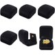 thumbnail image 1 of Caja de exhibición de insignias de terciopelo, 6 unidades, color negro, para pines, colección de pines de solapa, cajas de almacenamiento de broches de terciopelo., 1 of 9
