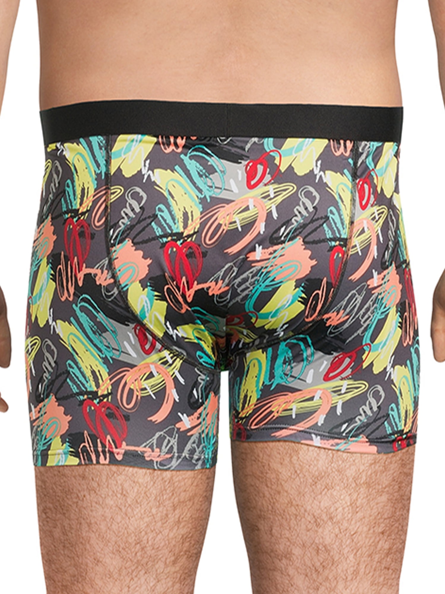 No Boundaries Men's Stretch Boxer Briefs, 3-Pack, Sizes S-3XL