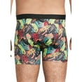 thumbnail image 2 of No Boundaries Men's Stretch Boxer Briefs, 3-Pack, Sizes S-3XL, 2 of 3