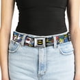 thumbnail image 5 of DC Comics Belt, Seatbelt Buckle Belt, Batman Joker Comic Blocks, 30 to 44 Inches, 5 of 9