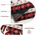 thumbnail image 6 of Round Rug 4Ft Washable Non-Slip, Christmas Elk Circle Area Rugs for Living Room Bedroom, Xmas Birds Black Red Checkered Snowflake Indoor Floor Mats Carpet Runner for Home Decor Aesthetic, 6 of 8