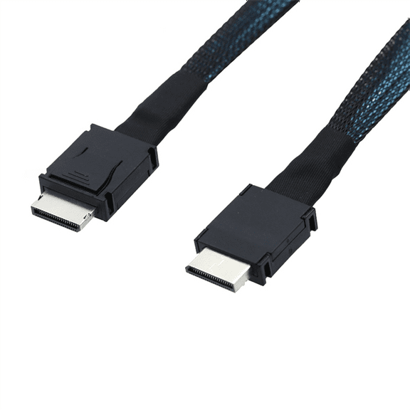 PCIE Oculink SFF 8611 4I to MINI SAS SFF-8611 4I Server Super Speed Cable Data Extension Cable Data Transfer Line 1m,1 x Server data cable