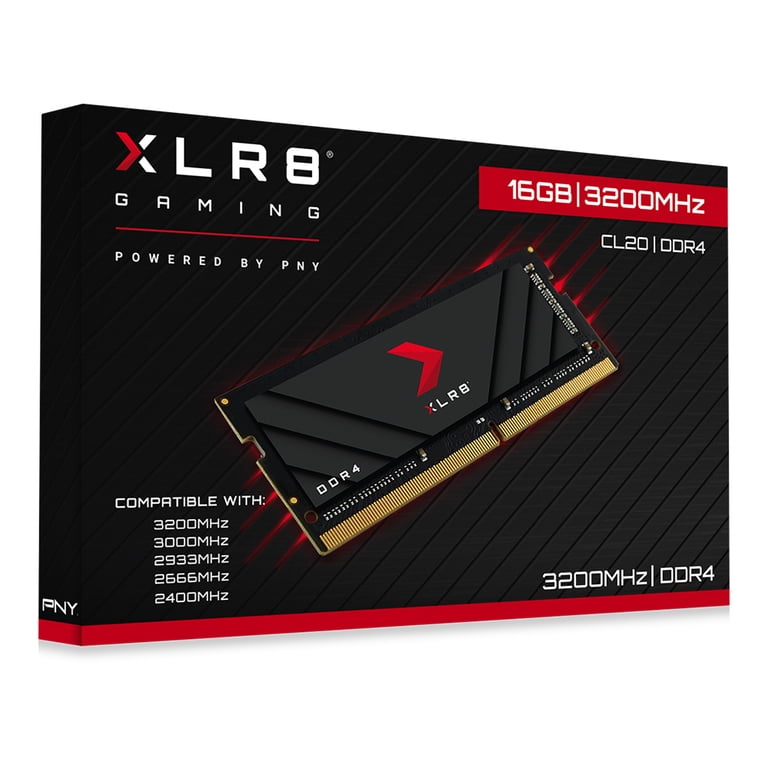 PNY XLR8 Gaming 16GB DDR4 3200MHz (2666MHz-2133MHz) CL20 Laptop