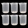 thumbnail image 2 of TUMALL - Vaso medidor pequeño de 25-500 ml, transparente, para cocina, de plástico, C2W0-100 ml, 2 of 8