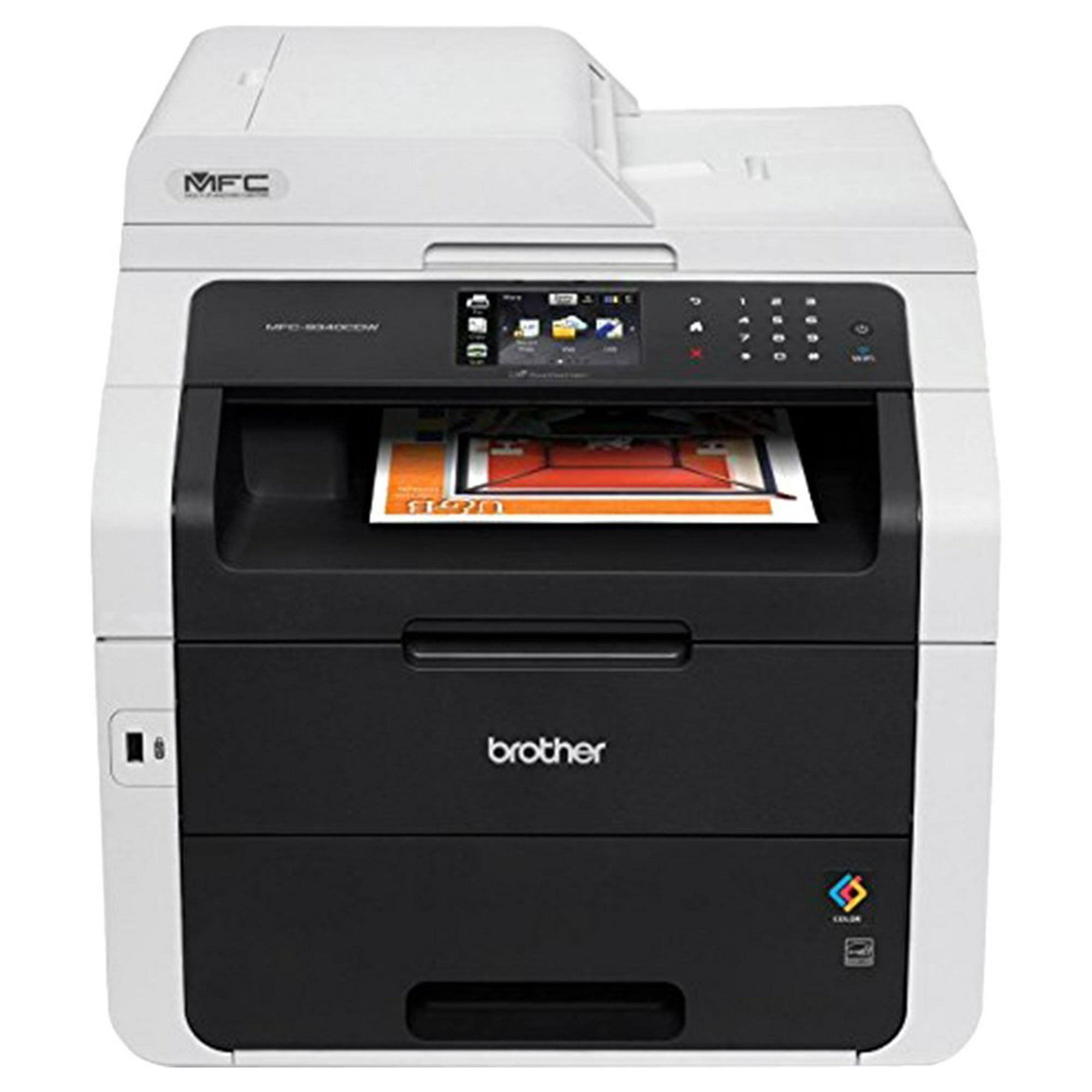 Refurbished Brother MFC9130CW Wireless All In One Printer with Scanner Copier and Fax Amazon Dash R Walmart